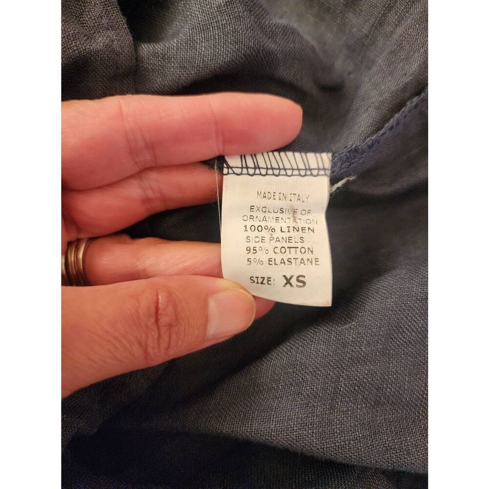 Lina Tomei linen dress size extra small blue - Picture 8 of 8